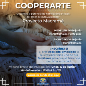 Lee más sobre el artículo Cooperarte: Proyecto Macramé