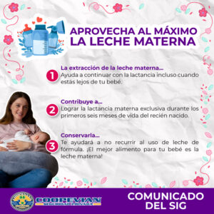 Lee más sobre el artículo Aprovecha la leche materna